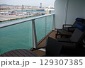 豪華客船クアンタムオブザシーズのベランダから見た風景 129307385