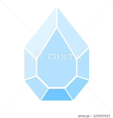 シンプルな宝石のイラスト シンプルな宝石のイラスト 129307625