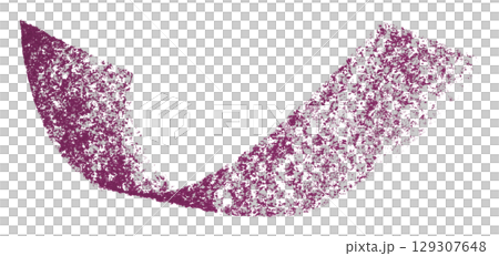 Purple crayon brush stroke isolated on transparent background Purple crayon brush stroke isolated on transparent background 129307648