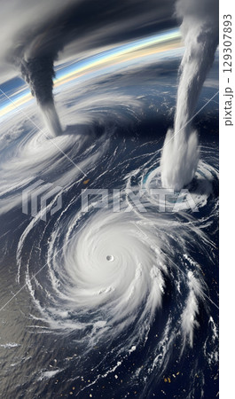 地球にトルネード発生 129307893