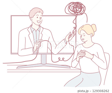 Therapeutic Counseling Interaction Conducted via an Online Session for Mental Health Support Therapeutic Counseling Interaction Conducted via an Online Session for Mental Health Support 129308262