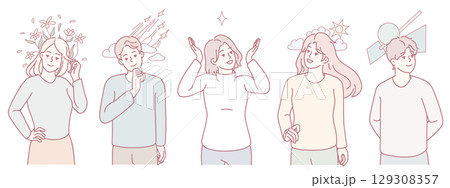 Exploring Emotional Expressions and Reactions in Illustrated Characters and Artistry Designs 129308357