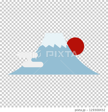 富士山的插圖 富士山的插圖 129308432