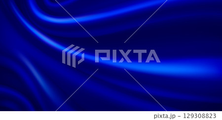 Luxury royal blue silk velvet fabric texture 129308823
