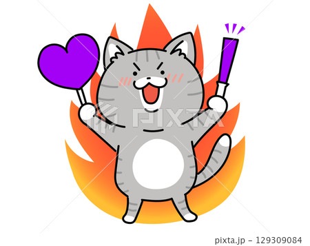 推し活に燃える猫ちゃん 129309084