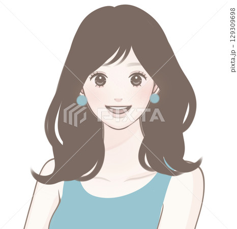 エレガントな女性のイラスト 129309698