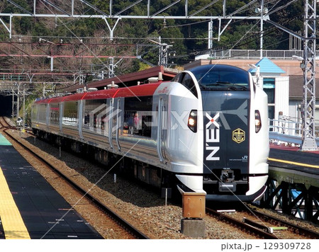 2014.2.25 E259系 マリンエクスプレス踊り子 伊豆急行 河津駅 2014.2.25 E259系 マリンエクスプレス踊り子 伊豆急行 河津駅 129309728