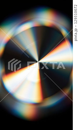 Glass cone with chromatic light and radial refraction 129310072