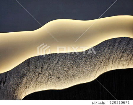 Illuminated Light on the Wall. Illuminated Light on the Wall. 129310671