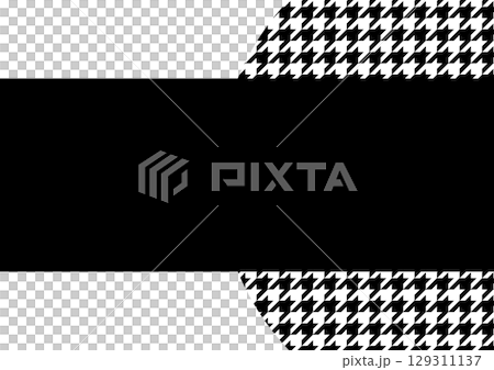 Monochrome houndstooth Japanese pattern background Monochrome houndstooth Japanese pattern background 129311137