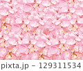 やさしいピンクのあじさい背景テクスチャ 129311534