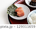 白ごはんに合うタラコと海苔 129311659