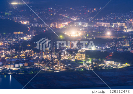 《山口県》周南コンビナート・工場夜景 129312478