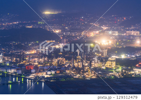 《山口県》周南コンビナート・工場夜景 《山口県》周南コンビナート・工場夜景 129312479