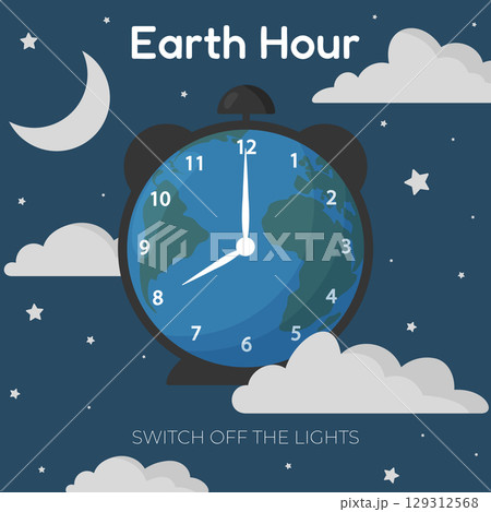 earth hour concept 129312568