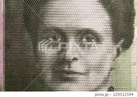 Elsie Inglis a closeup portrait from Scottish money 129312594