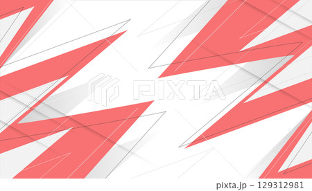 abstract red and white background with triangles. Vector illustration design. abstract red and white background with triangles. Vector illustration design. 129312981