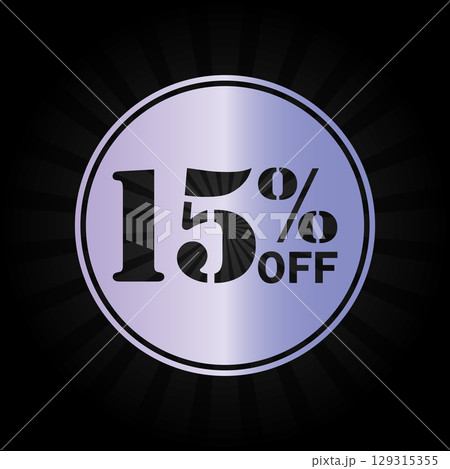 15% Off Discount Badge 15% Off Discount Badge 129315355