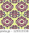 vector seamless pattern with mandala shape vector seamless pattern with mandala shape 129315538