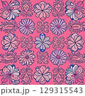 vintage floral background with ornate elegant retro abstract flora vintage floral background with ornate elegant retro abstract flora 129315543