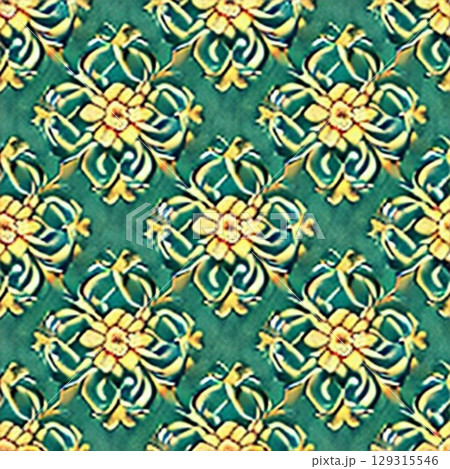 old ceramic tiles patterns in the park 129315546