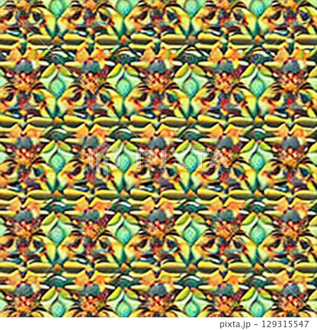 seamless pattern with colorful flowers 129315547