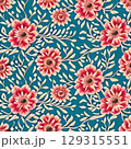 vintage floral seamless pattern with daisy flowers vintage floral seamless pattern with daisy flowers 129315551