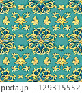 seamless pattern with blue flowers seamless pattern with blue flowers 129315552