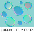 カラフルな水滴 129317218