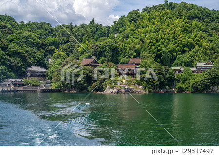 琵琶湖八景 竹生島の風景 琵琶湖八景 竹生島の風景 129317497