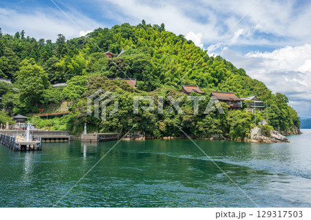 琵琶湖八景 竹生島の風景 琵琶湖八景 竹生島の風景 129317503