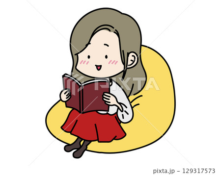 読書をする女性 129317573