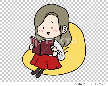 読書をする女性 129317573
