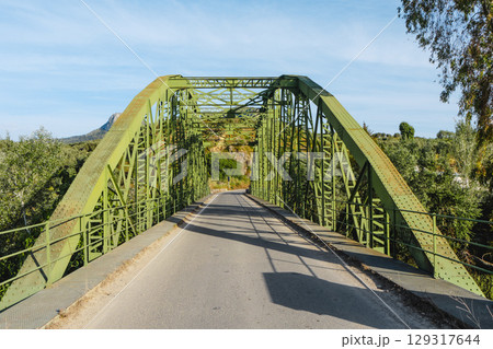 bridge linking Malaga and Cordoba provinces, Spain bridge linking Malaga and Cordoba provinces, Spain 129317644