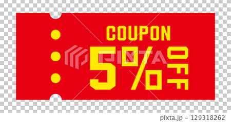 夏季色彩的折扣優惠券向量插圖 129318262