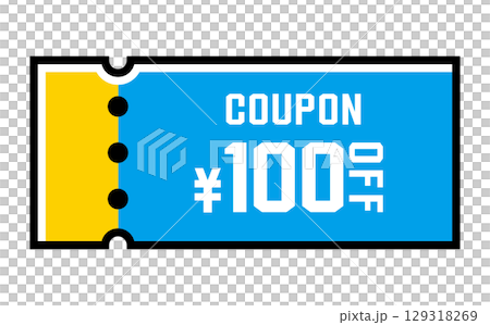 夏季色彩的折扣優惠券向量插圖 129318269