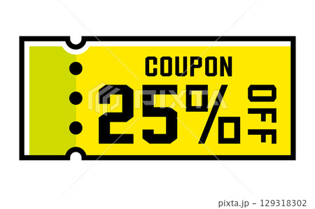 割引クーポンのベクターイラスト　夏色 129318302