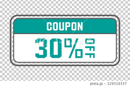 Discount coupon vector illustration in summer colors Discount coupon vector illustration in summer colors 129318337