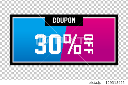 Discount coupon vector illustration in summer colors Discount coupon vector illustration in summer colors 129318423