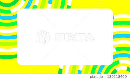 サークルの抽象的サイバーイメージ背景　夏色 129318460