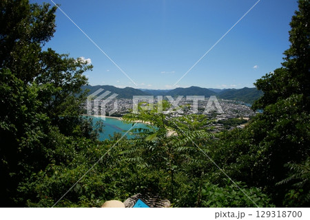 萩城内の風景(山口県)魚眼レンズ撮影 萩城内の風景(山口県)魚眼レンズ撮影 129318700