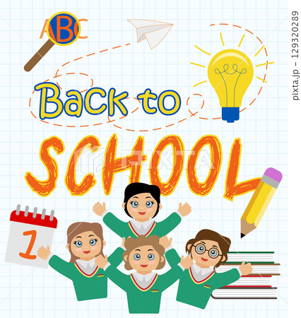back to school background for start of schoolyear vector illustration back to school background for start of schoolyear vector illustration 129320289