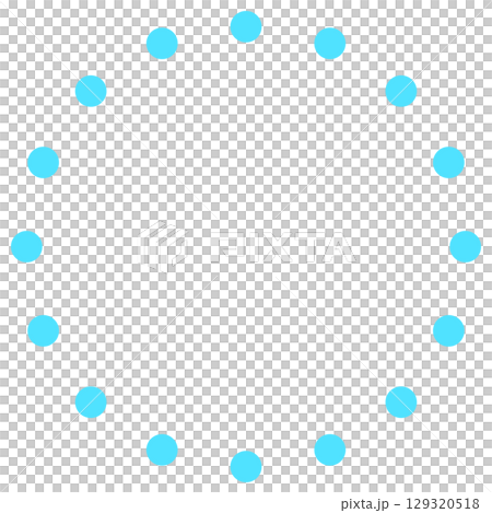 可愛いリングのイラストイメージ ブルー 装飾素材 可愛いリングのイラストイメージ ブルー 装飾素材 129320518