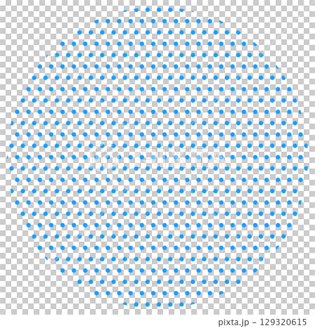 Cute polka dot ring illustration image Blue decorative material 129320615