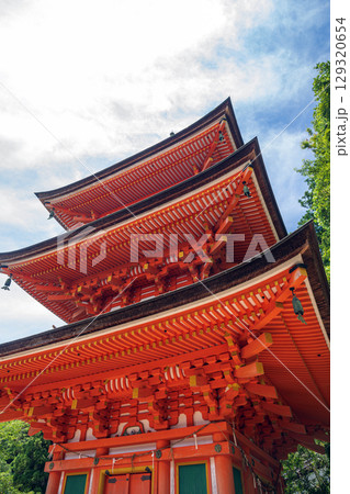 竹生島 宝厳寺の三重塔	 129320654