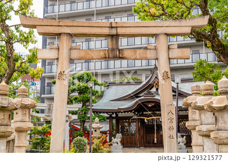 神戸八社巡り　八宮神社／六宮神社（生田裔神八社の八柱目／六柱目）鳥居（村の鎮守社）神戸市中央区楠町 129321577