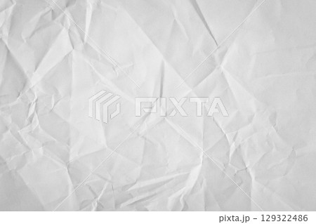 Crumpled light grey paper backdrop texture 129322486
