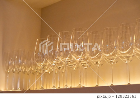 Wind glasses on the shelf Wind glasses on the shelf 129322563