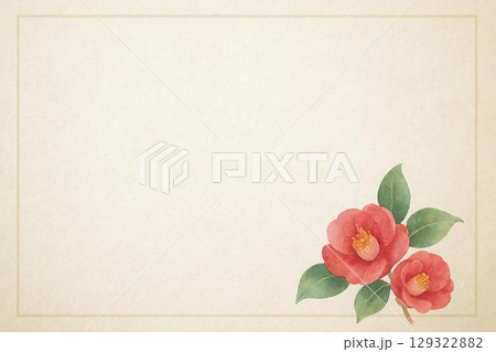 椿の花 129322882