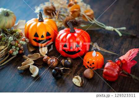 ハロウィンのかぼちゃ ハロウィンのかぼちゃ 129323311